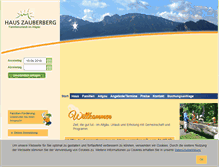 Tablet Screenshot of haus-zauberberg.de
